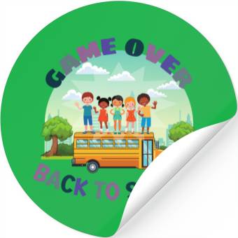 Discover game over back to school Stickers