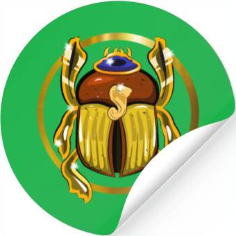 Discover Beetle Jewelry Circle Stickers