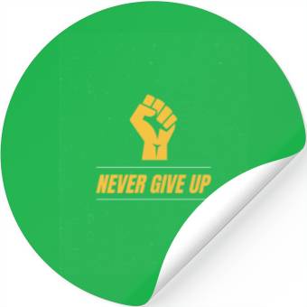 Discover Never Give Up Stickers