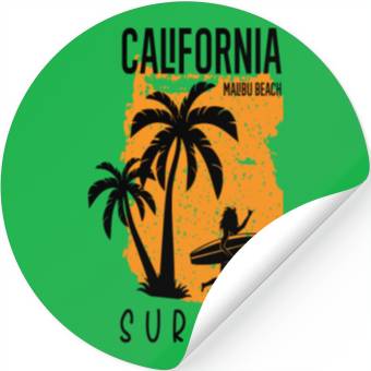 Discover California Malibu Stickers