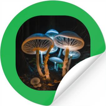 Discover Magic Mushroom Stickers