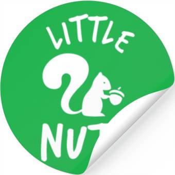 Discover Squirrel Lovers Little Nuts Stickers