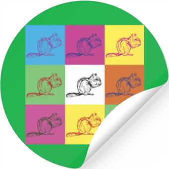 Discover Squirrel Design Stickers