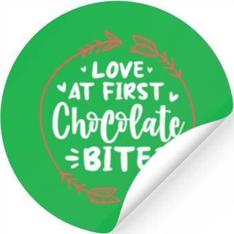 Discover Love At First Chocolate Bite Stickers