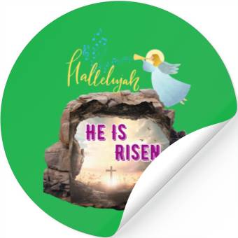 Discover He Is Risen- Hallelujah Stickers