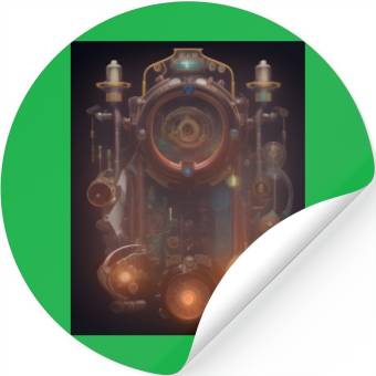 Discover Steampunk AI design Stickers
