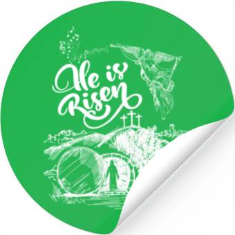 Discover He Is Risen- White Drawing Angel HD Stickers