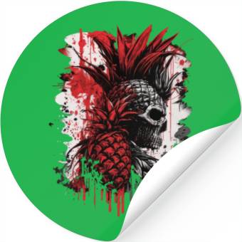 Discover scary pineapple punk Stickers