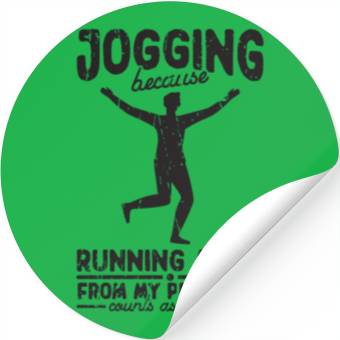 Discover Jogging: running from problems counts as cardio - Stickers