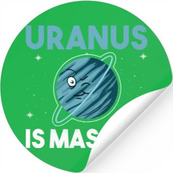 Discover Funny Uranus Planet Space Lover Stickers