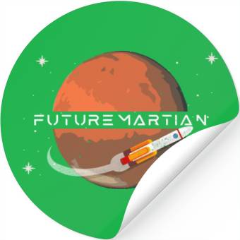 Discover Future Martian Mars Planet Space Lover Stickers