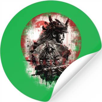 Discover Japanese Samurai Honor Stickers