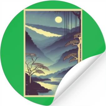 Discover Transform Your Space with Rainforest Night Poster Stickers