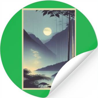 Discover Enchanting Rainforest Night Stickers