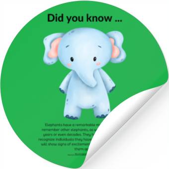 Discover Did you know ... elephant Stickers