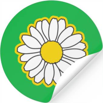 Discover yellow daisy flower Stickers