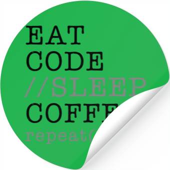Discover Computer Science Python Programmer Eat Code Sleep Stickers