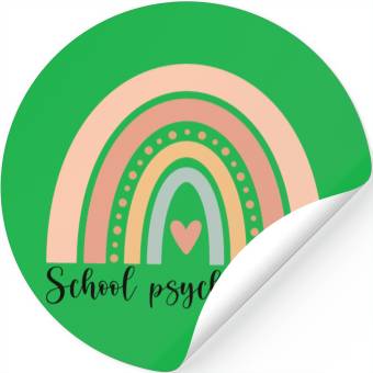 Discover School Psychologist Rainbow Stickers