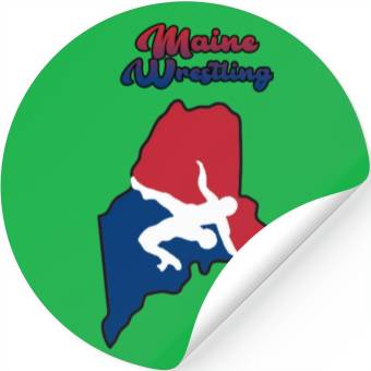 Discover Maine Wrestling Stickers