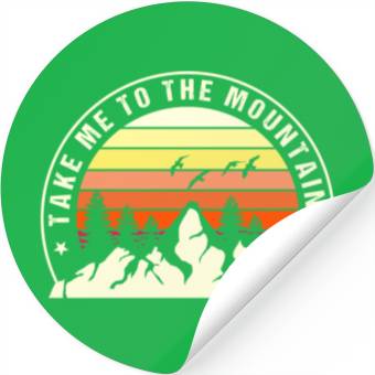 Discover Take A Hike Mountain Stickers