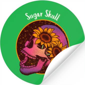Discover Sugar Skull Stickers