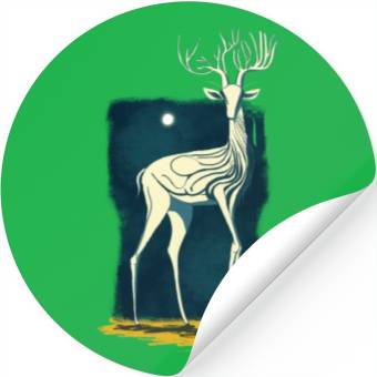 Discover Moon Deer Stickers