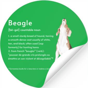 Discover Beagle Definition PWBTS Stickers