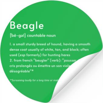 Discover Beagle Definition PWBT Stickers