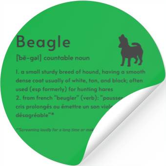 Discover Beagle Definition PBBTSH Stickers