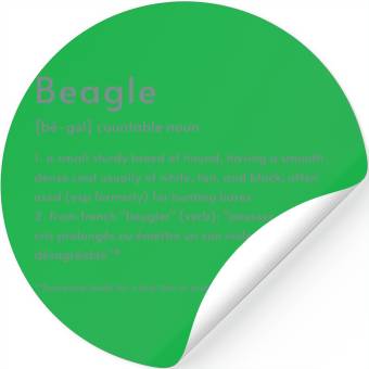 Discover Beagle Definition PTBT Stickers