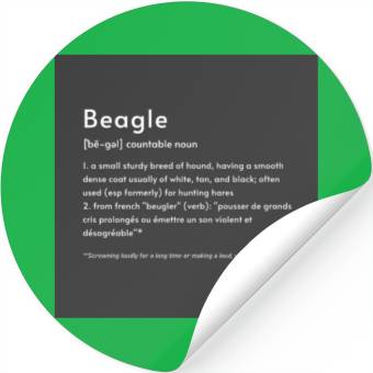 Discover Beagle Definition PWBB Poster Stickers