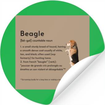Discover Beagle Definition PSBLBS Poster Stickers