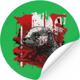 Discover otter Stickers