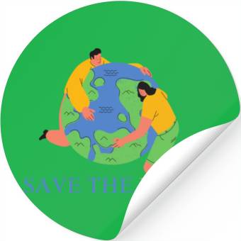 Discover save the earth day Stickers
