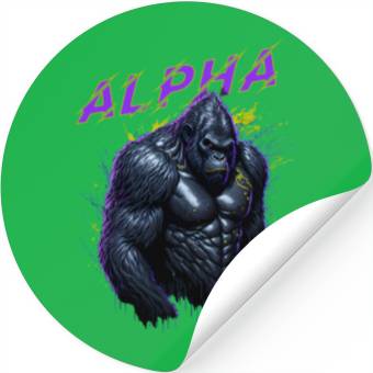 Discover Alpha male Gorilla Stickers