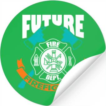Discover Future Firefighter POD Light Stickers