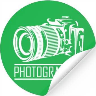 Discover Funny Camera photography quote gift Stickers