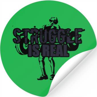 Discover Struggle Is Real - NAVY Stickers