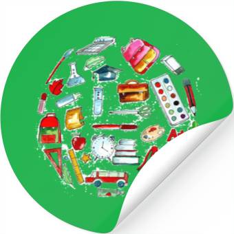Discover Back To School Realistic Object Stickers