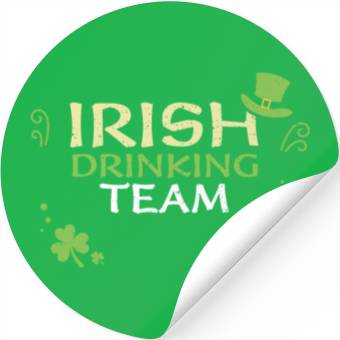 Discover Irish Drinking Team Stickers