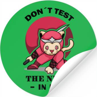 Discover Karate Ninja Cat Kung Fu Stickers