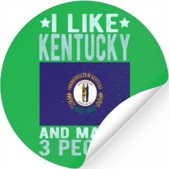 Discover Kentucky Flag US State Stickers