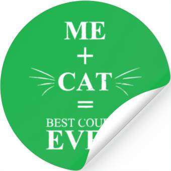 Discover Me Cat Best Couple Ever Stickers