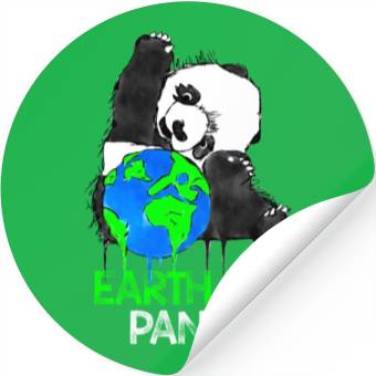 Discover Earth Day Panda Stickers