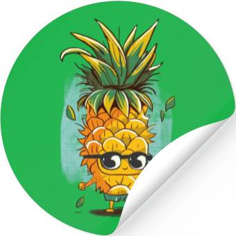 Discover Cute pineapple sunglasses Stickers