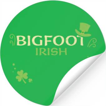 Discover Bigfoot Irish - St. Patrick's Day Stickers
