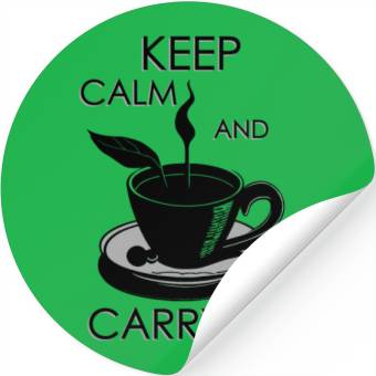 Discover keep calm and carry on Stickers