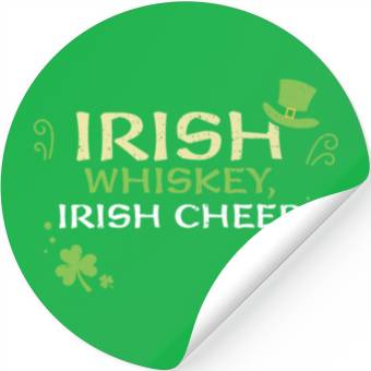 Discover Irish whiskey, Irish cheer Stickers