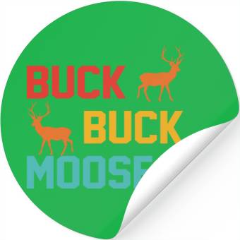 Discover Buck Buck Moose Stickers