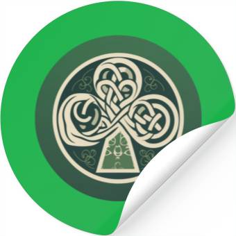 Discover Shamrock Leaf Art Stickers